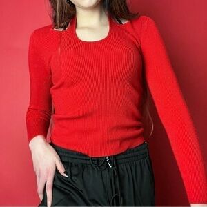 Long sleeve red sweater ❤️❤️​​​​​​​​​​​​​​​​​​​​​